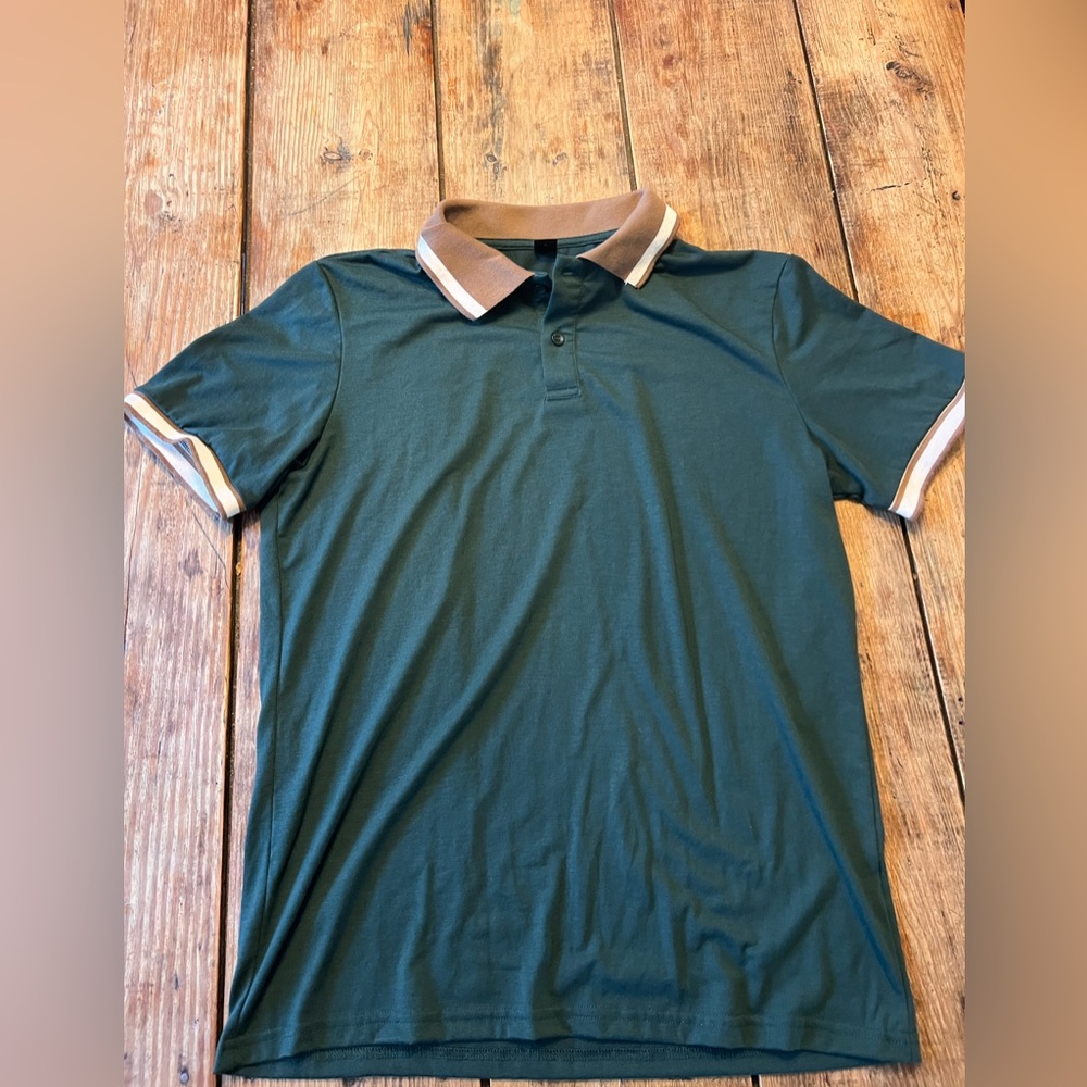 SHEIN | Mens Polo | Small | Green | EUC